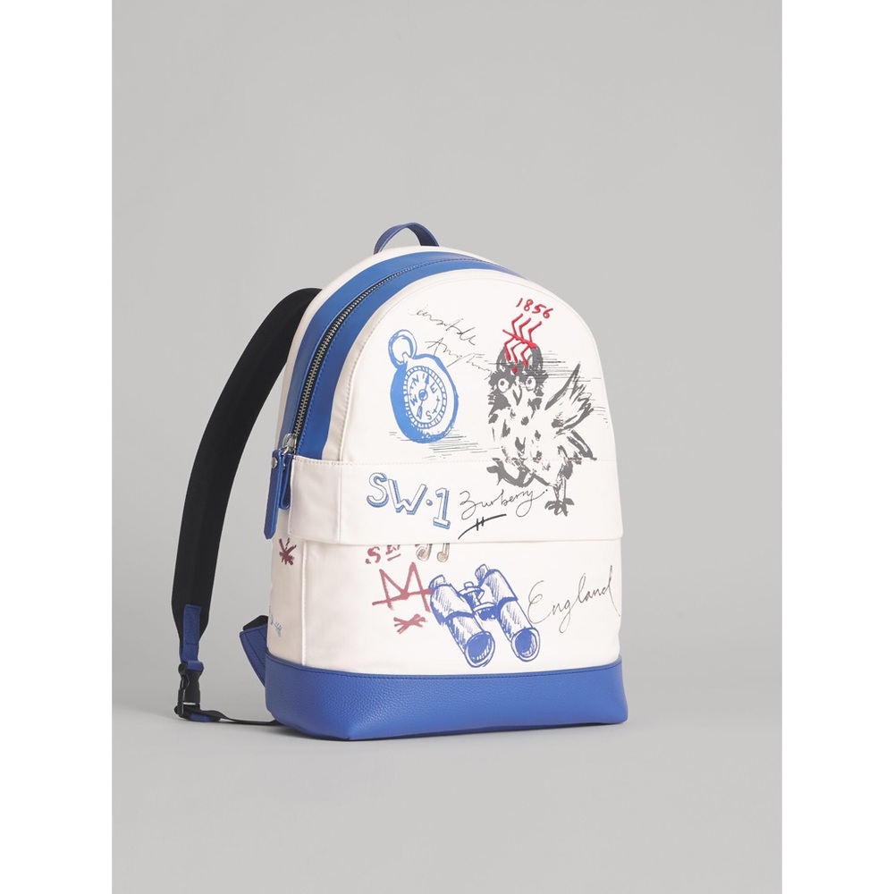 Burberry Adventure print cotton canvas backpack - Picture 5 of 7